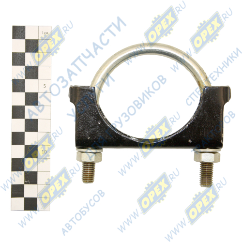 240-1205130 Хомут глушителя МТЗ со стремянкой L=108 h=41 d=78 МТЗ РУП1